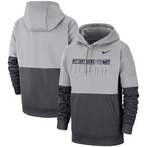 Nike Gray Penn State Nittany Lions Sideline Performance Pullover Hoodie Medium